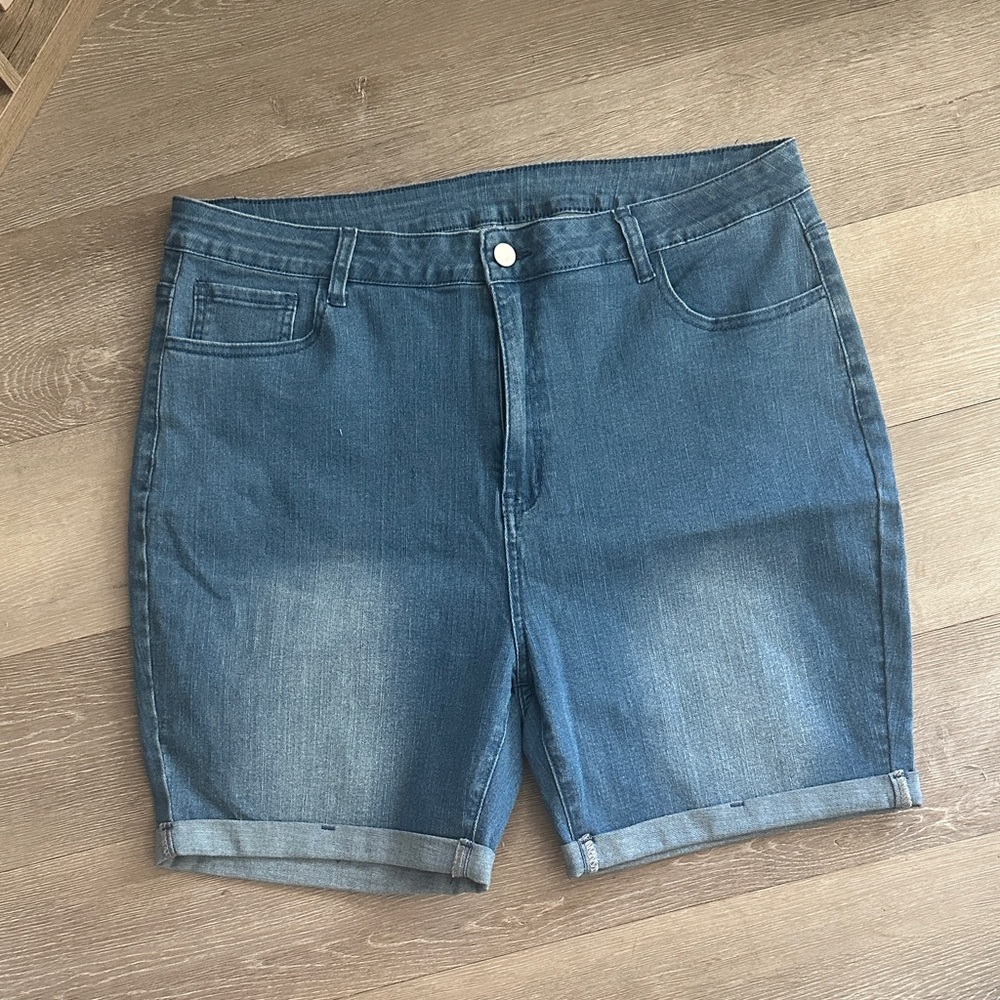 SHEIN | Cuffed Denim Shorts